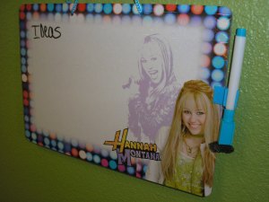 Hannah Montana Dry Erase Board $1.00